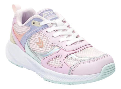 Atomik Footwear Gallery Running Shoe for Girls - Pink Combo 0