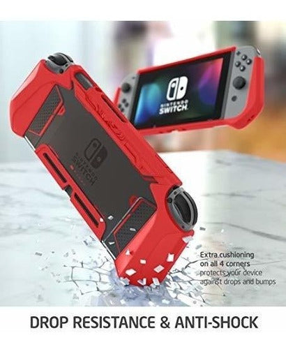 Funda Para Nintendo Switch Y Control Joy-con Roja 3