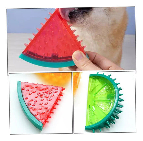 Set X2 Mordillo Pinchos Mascotas Sandia Frutal Perro Chifle 6