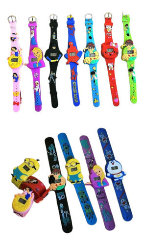 10 Relojes Infantiles Souvenirs Piñata Avengers - Disney 0