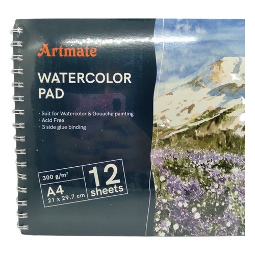 Artmate Block Acuarela Watercolor Pad 300gr A3 12hjs 42x29,7 1