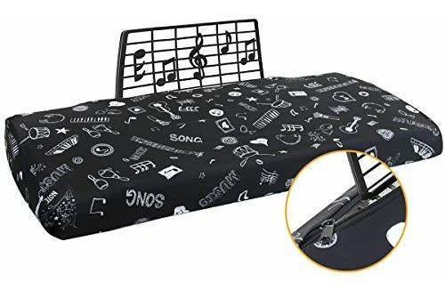 Funda Para Teclado De Piano 88 Teclas, Figuras Musicales 0