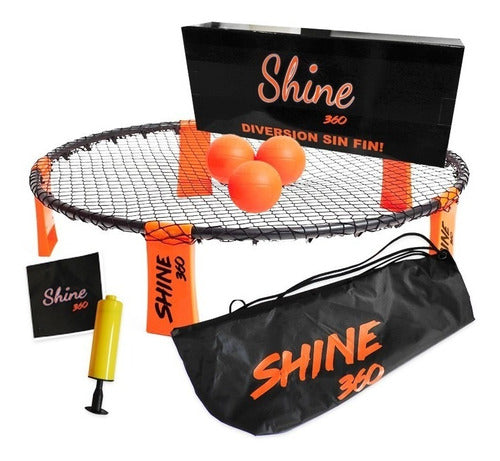 Shine 360 Kit Con Mochila 3 Pelotas Juego Deporte 0