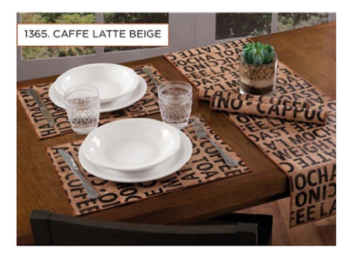 Jean Cartier Set of 4 Printed Faux Leather Placemat 6