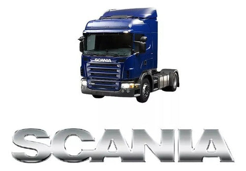 Emblema Cromado Da Grade Compativel Scania - G/r S5 Antigo 0