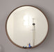 Round Wooden Frame Wall Mirror Ws-029 60 3