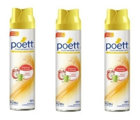 Poett Ambient Air Freshener Energy Awakening Pack of 3 3