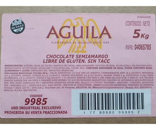 Águila Semi-Sweet Chocolate For Cup 1 Kg 2