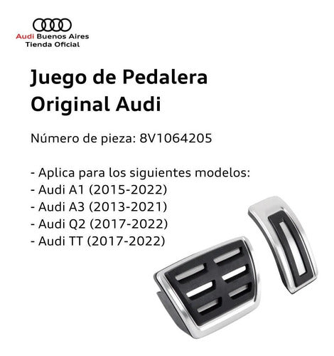 Juego De Pedalera Audi Q2 2017 Al 2021 1