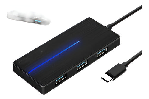 Usb De 4 Puertos Usb 3.0 Hub Splitter Adaptador Ultra Veloci 0