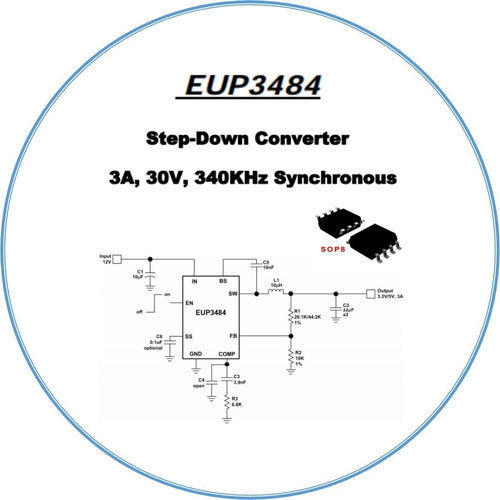 Eutech Microelectronics EUP3484A Pack of 5 Units 1