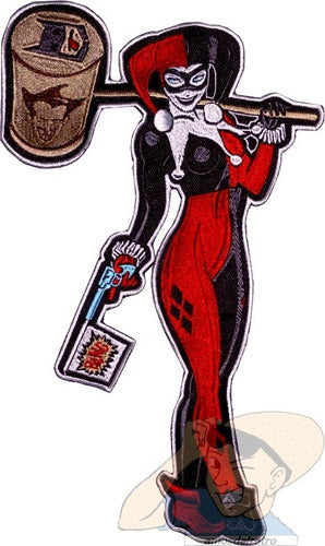 Parche Bordado Harley Quinn Para Espalda Novia Joker Batman 0