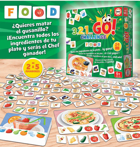 Educa 3 2 1 Go Challenge Food Memory Game 1