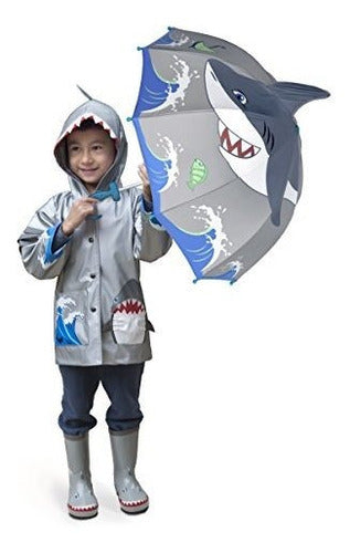 Kidorable Shark Grey Umbrella Para Niños Wfun Hammerhead Ha 2