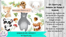 Cliparts Animales Del Bosque 1 Acuarela Kit Imprimibles 1