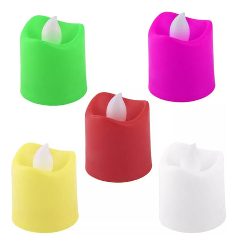 Mercadoflash Set of 3 Multicolor LED Candles - Portable Party Souvenir 3