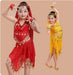 Girls Belly Dance Costume Set with Gold Coins 2