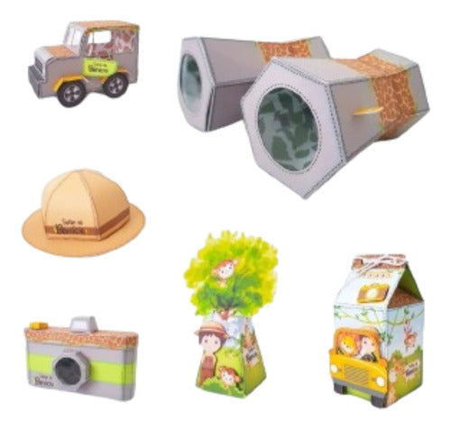 Printable Safari Boxes Kit 0