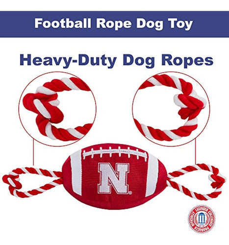 Pet First Ncaa Nebraska Cornhuskers Football Dog Toy, Materi 4