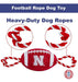 Pet First Ncaa Nebraska Cornhuskers Football Dog Toy, Materi 4