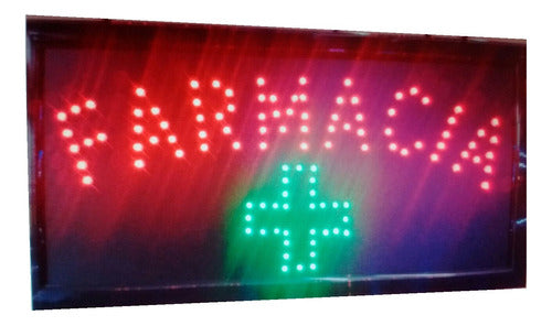 Led Sign Cartel Farmacia Abierto De Turno O La Que Quieras 0