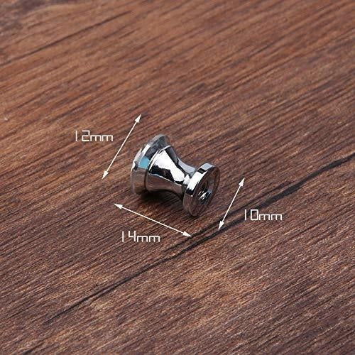 Towashine 10pcs 14x12mm Mini Crystal Door Knobs Decorative Jewelry Box Chest Case Drawer Cabinet Round Pull Handles 4