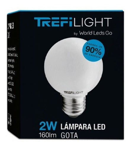 Trefilight Led Drop Light 2W Warm White 220V Garland Pack of 10 1