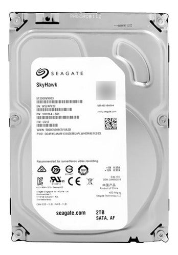 Disco Duro 2tb Seagate Skyhawk 3.5  5900 Rpm Nnet 2