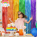 Lolstar Rainbow Fringe Curtains 100x200cm, 2 Units for Parties 1