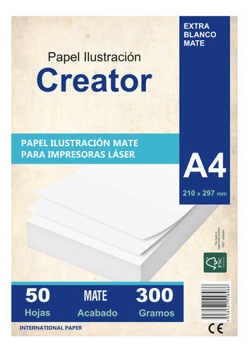 Illustration Paper 300g A4 Pack of 50 Sheets Candy Bar Cards 0