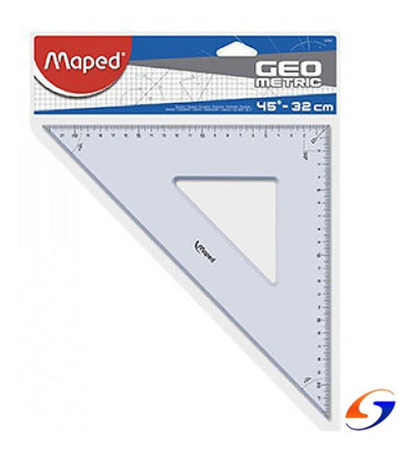 Escuadra Maped Acrilico 45° 32 Cm. Serviciopapelero 0