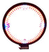 HAWX Digital RGB Clock 34cm with Synchronization and Bluetooth App 0