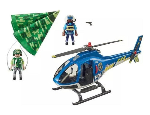 Playmobil Helicopter Police Chase Parachute 70569 1