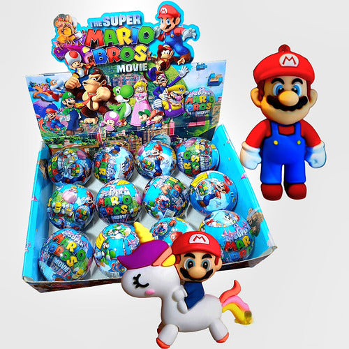 Capsula Sorpresa Con Llavero  Muñeco Mario Bross Souvenir 0