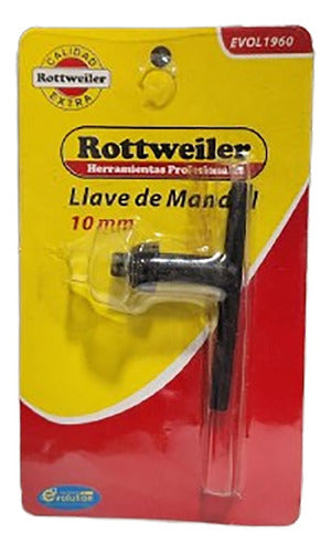 Rottweiler Llave Mandril 10 Mm Para Taladro Agujereadora Maquina 1