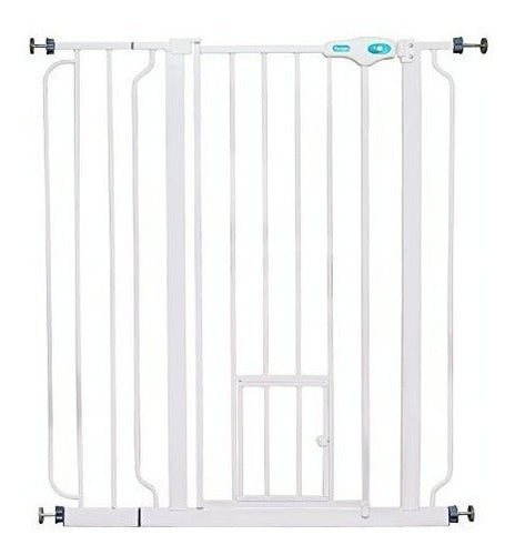 Carlson Extra Tall Pet Gate with Small Pet Door 0