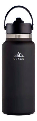 Claas Double Layer Aluminum Bottle with Spout and Handle - 1L 1