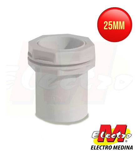 EM Conector 25mm Para Caño Doblado En Frio Pvc Electro Medina 1