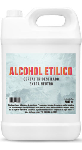 Alc Cereal 96% Tridestilado 5 Litros Neutro 0