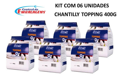 Topping Chantilly 400g Selecta Duas Rodas Kit C/ 06 Unidades 0