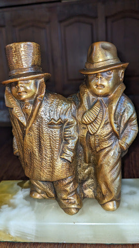 Pareja De Hombres Guapos De Bronce Macizo Muy Pesado 7