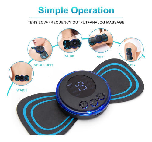 Calipha Digital Mini Portable Rechargeable Massager Pain Relief Back 7