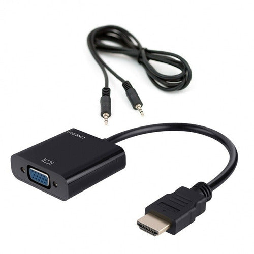 Generic HDMI Male to VGA Female Adapter with Audio Cable 0