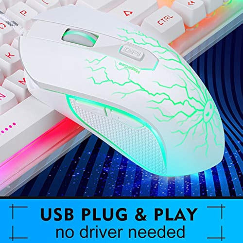 Magegee Combo De Teclado Y Mouse Para Juegos, Teclado Retroiluminado 1