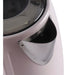 Electric Kettle White Pink Stainless Steel 1.7L 1850W 220V 50Hz 3