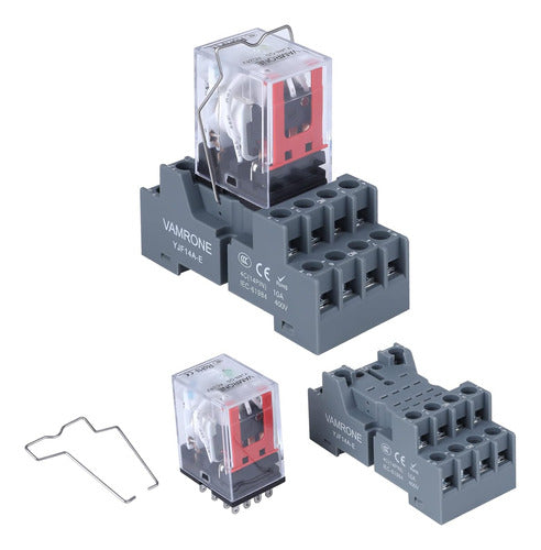 HH54P Electromagnetic Relay - DC 24V MY4N-J MY4NJ PYF14A Socket 2