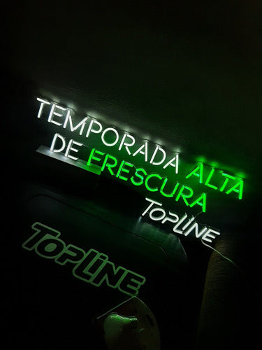 Cartel Led Topline  Temporada Alta De Frescura  Para Kiosco 0