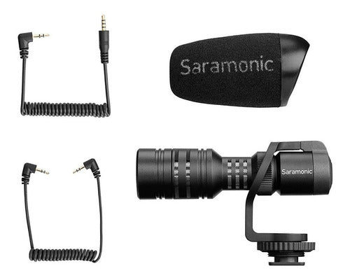 Microfono Saramonic Vmicmini Shotgun Para Celular Y Tablet 5