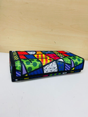 Small Box Pencil Case with Velcro Smooth Fabric Various Designs 6