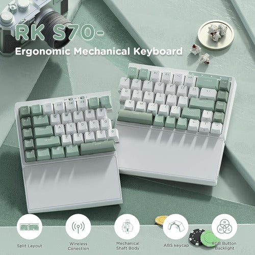 RK Royal Kludge RKS70 Split Mechanical Keyboard, Ina 1